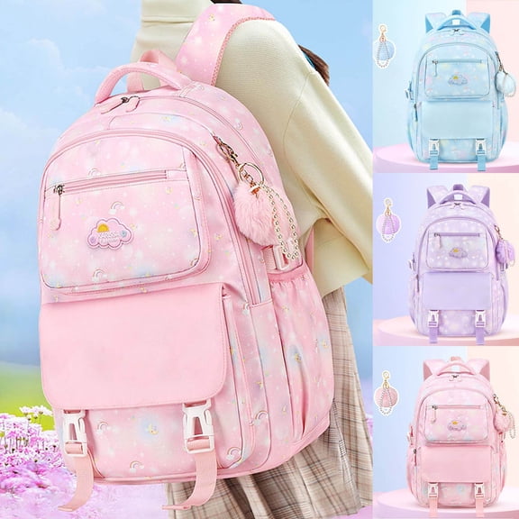 ibiyuan School Backpacks Cute Animal Print Comfort Padded Strap Durable Lightweight School Bag for Ages 3rd 4th 5th 6th, Daycare, Campus, Daily Activities
