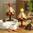 thumbnail image 3 of Wooden Trivets for Hot Dishes, Tree Shape Trivet 1Set Like a Christmas Tree, Foldable Kitchen Wooden Trivet, 3 of 6
