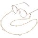 thumbnail image 3 of JM 2 Piezas Soporte de Cadena para Gafas (Oro y Plata) Cordón de Vidrio de Lectura Soporte para Anteojos Cadena de Aleación Cadena de Collar de Metal Soporte para Correa para Gafas de Sol Extremo de Goma - Luna y Estrellas JM, 3 of 5