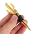thumbnail image 2 of 2pcs creative cactus wine stoppers stoppers para boda de fiesta (dorado), 2 of 5