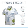 thumbnail image 7 of High Quality Hawaiian Shirts for Men Short Sleeve Aloha Beach Shirt Floral Summer Casual Button Down Shirts Blouses HA63F6, 7 of 7