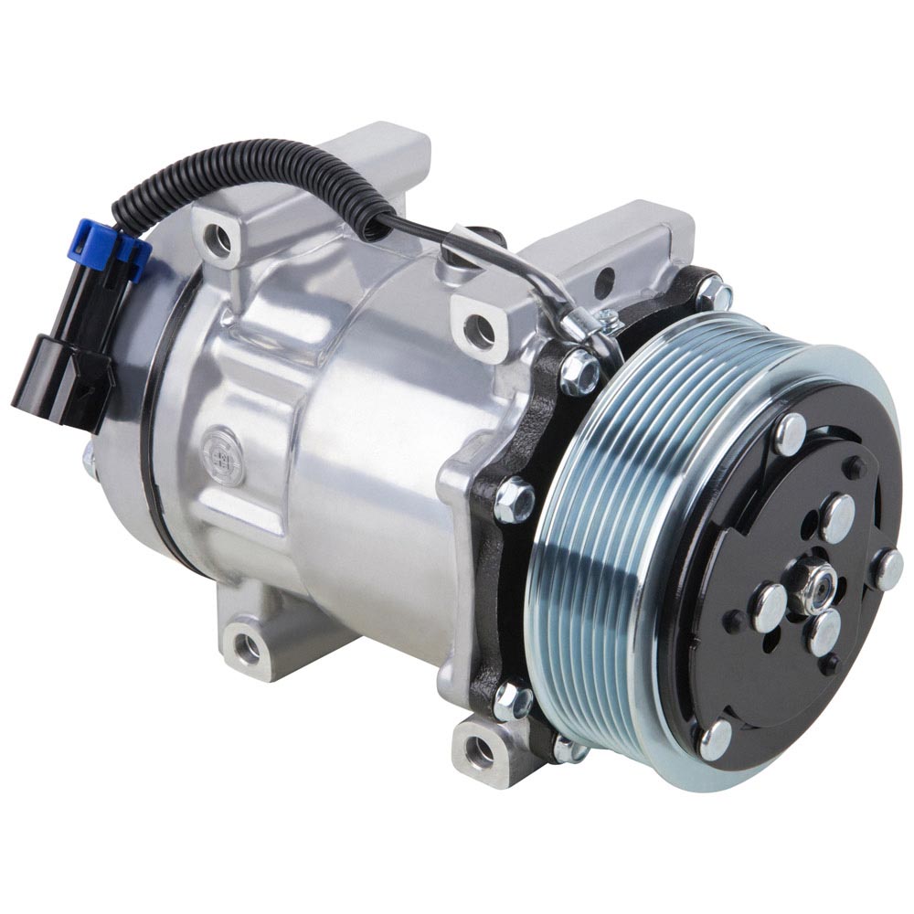 For Freightliner Replaces Sanden 4417 4485 4075 AC Compressor & A/C