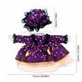 thumbnail image 4 of Porch Goose Halloween Outfit for 19-23 Inch Statue Purple Pumpkin Castle Dress with Matching Lace Hat Weather Resistant Outdoor Front Porch Patio Garden Yard Decor, 4 of 9