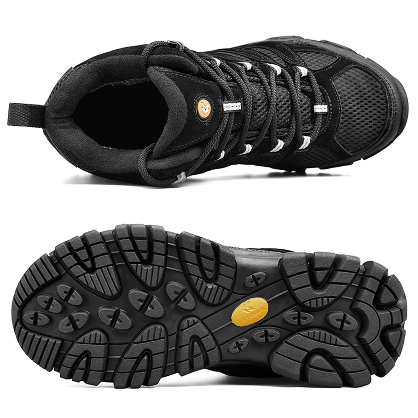 LASUDRAA Mens and Womens Ankle-High Hiking Boots Lightweight Outdoor Shoes for Trekking Trails Walking Couples Sneakers
