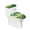 Shamrock, variant on HELLHERO Pack of 2 Toilet Dust Cover Set for Modern Bathrooms Pickle Can and Slice Pattern Soft Toilet Top Cover Set Elastic Edge