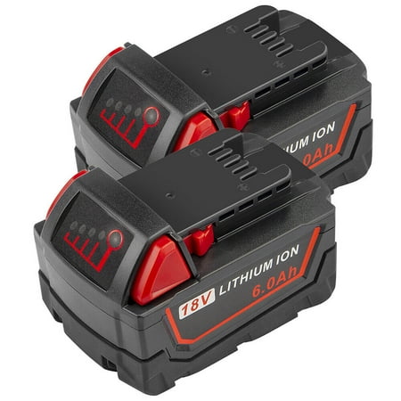 

ZGBY 2X 18V For Milwaukee For M18 High Output Li-Ion Battery 48-11-1812 48-11-1860