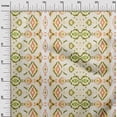 thumbnail image 3 of oneOone Cotton Silk Peach Fabric Asian Ikkat With Watercolor Sewing Material Print Fabric By The Yard 42 Inch Wide, 3 of 4