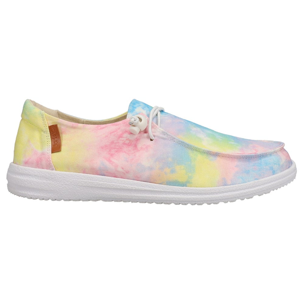 Corkys Womens Kayak Tie Dye Slip On Boat Sneakers Shoes Casual