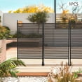 thumbnail image 2 of Metal Privacy Screen with Stand 4 ft W x 6 ft H,Outdoor Freestanding Privacy Screen and Panels for Outside Garden Backyard (43.5'' W x 71'' H), 2 of 18