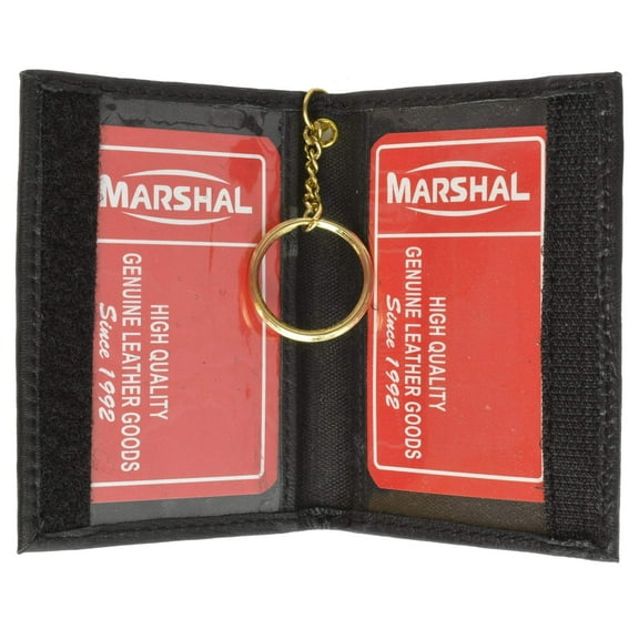 Slim Thin Lamb Leather Credit Card ID Mini Wallet Bifold Driver's License Safe with Key 515 (C)