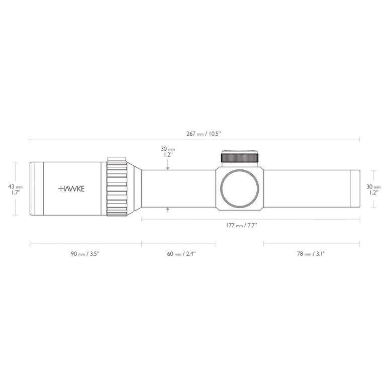Lunette De Visée HAWKE Vantage 30 WA IR 1-8x24 L4A Dot (15223) – Neuf