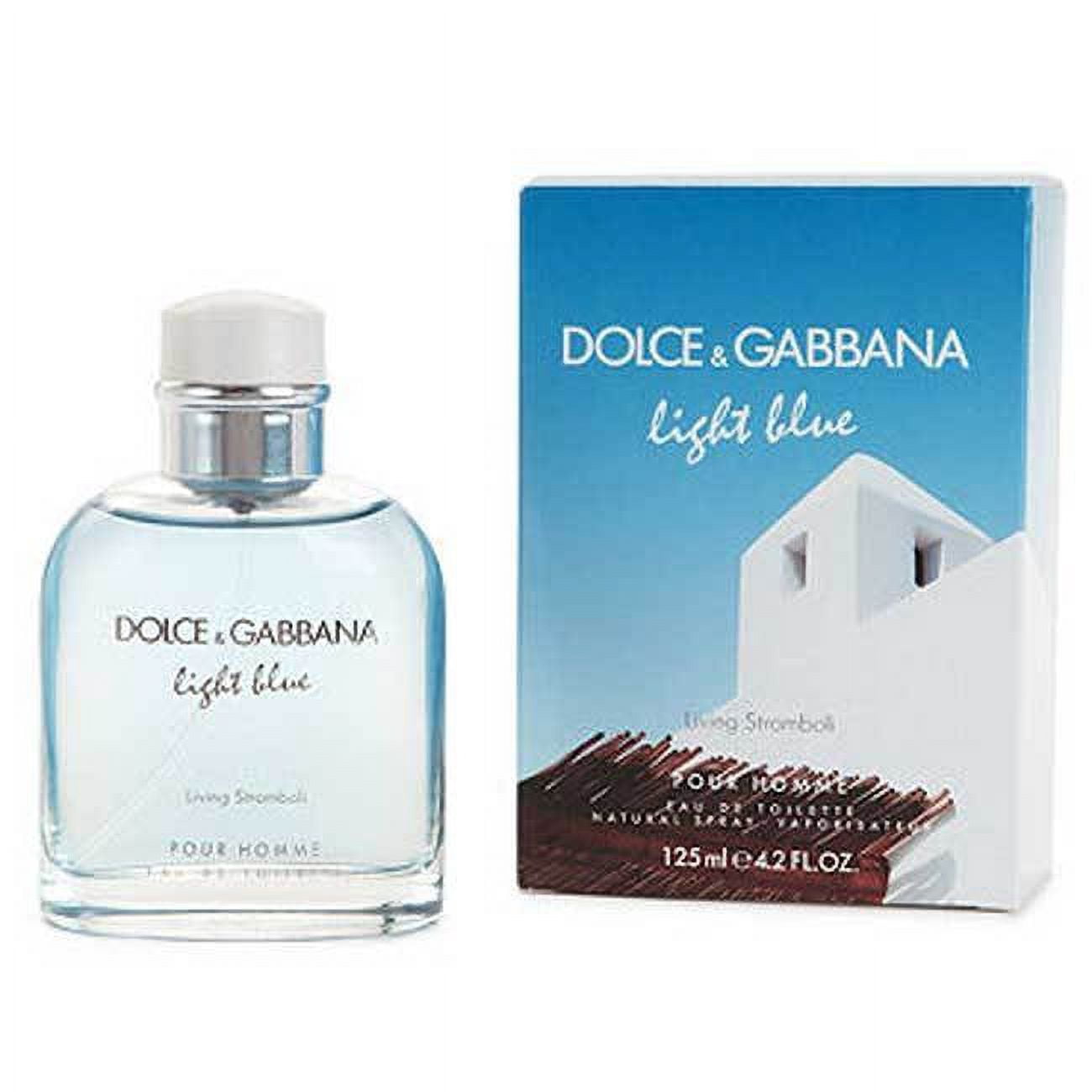 Dolce & Gabbana Light Blue Living Stromboli Eau de Toilette, Cologne for Men, 4.2 Oz