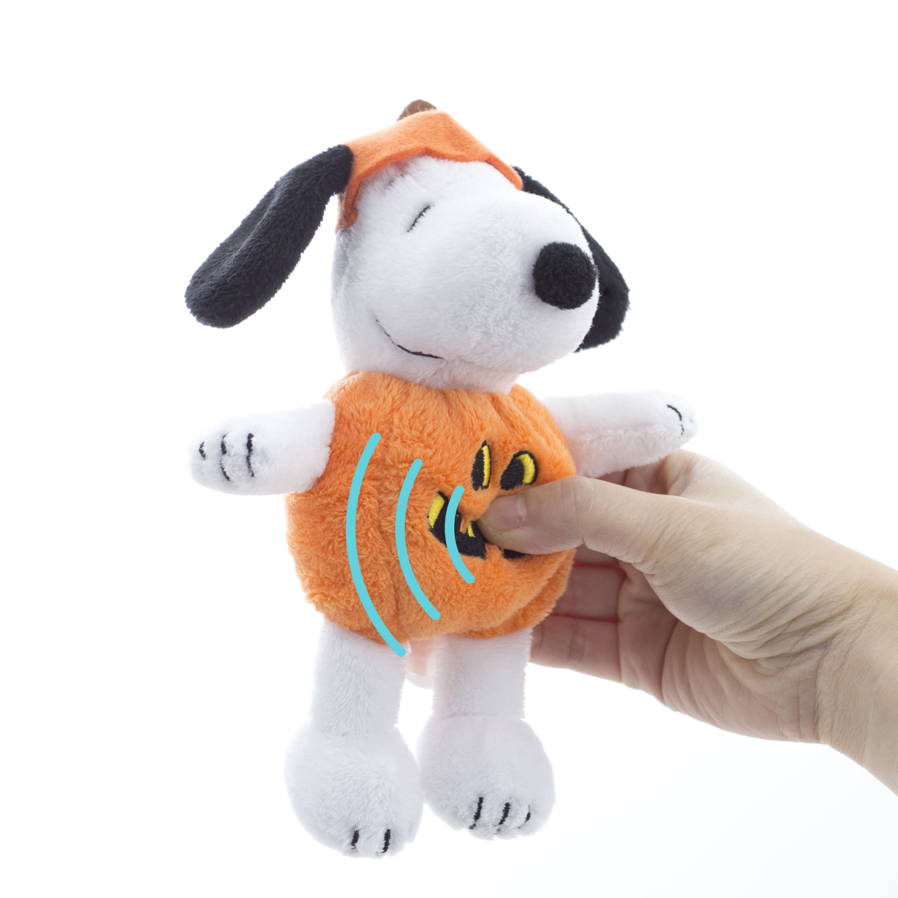 stuffed pumpkin dog toy