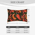 thumbnail image 6 of Naloa Red Hot Chili Pillowcase, Throw Pillowcase, Wrinkle-Free, Stain-Resistant with Hidden Zipper for Bedroom Sofa - 14"x20", 6 of 9