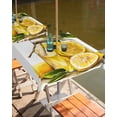 thumbnail image 2 of Fsddascl Lemon Outdoor Tablecloth - 54x54 Inch Square Dining Table Cover, Summer Fruit Watercolor Yellow Waterproof Outdoor Table Cloth with Umbrella Hole & Zipper for Picnic/Patio/Party, 2 of 7
