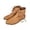 Yellow, variant on Men's Renaissance Ankle Boots, Lace-Up Round Toe Low Heel Leather Look Footwear, -On Casual Flat Booties for Halloween & Daily Wear, 3 Colors