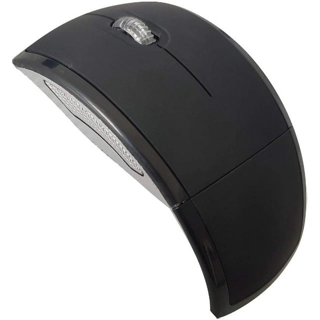 2.4G Wireless Foldable ARCShaped Gaming Mouse Computer Laptop Accessory Part Black