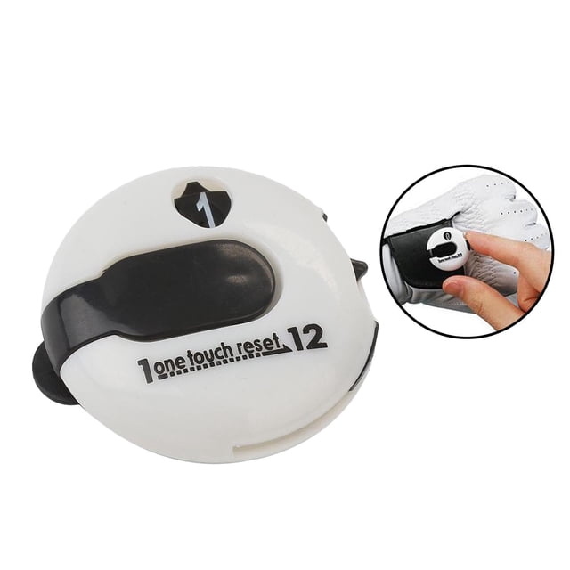 Golf Stroke Scorekeeper Attach To Glove , Bag Golf Course - White