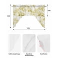 thumbnail image 5 of Watercolor Forest Green Swag Valances for Windows, Small Curtains Drapes, Abstract Art Modern Trees Kitchen Window Curtains Over Sink Rod Pocket Window Treatment Valance for Bedroom/Bathroom 56"x36", 5 of 5