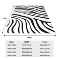 thumbnail image 2 of Leopard Print Blanket Zebra Print Black and White Fleece Throw for Bed Sofa Travel and Camping, Super Soft Cozy Fluffy Plush Cheetah Print Blanket for All Seasons, 2 of 10