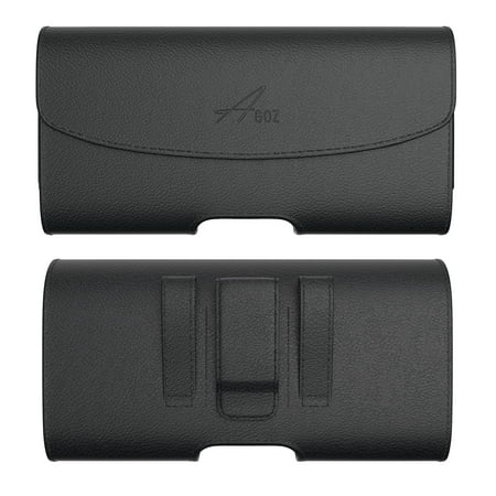 AGOZ Leather Case for ZTE Grand X 4 Z956 Z957, Pouch Holster with Belt Clip & Belt Loops.