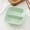 Green #2, variant on Wheat Straw Seasoning Dish with Double Compartments | Japanese Style Small Plates for Sauces, Vinegar & Pickled Vegetables | Eco-Friendly Snack Dish | 9x9cm Blue, Pink, or Green | 1-Pack