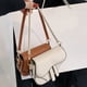 thumbnail image 2 of Bolsos de mensajero de cuero para mujer, bolso de un solo hombro portátil, bolso cruzado, monederos, bolsos de mensajero simples, 2 of 5