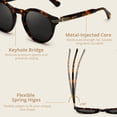 thumbnail image 5 of DeepQ Sunglasses Women Trendy 2026 Classic Round Retro Vintage Shades Large Frame Sunnies UV400 Lens, 5 of 7