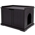 thumbnail image 2 of Unipaws Designer Cat Litter Box Furniture, Espresso, 2 of 6