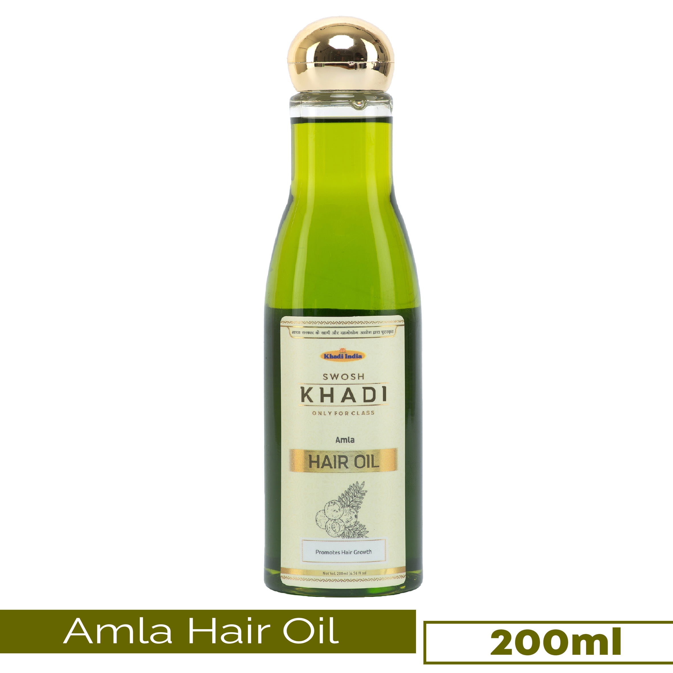 SWOSH Khadi Bhringraj Amla Oil ( fl oz) Travel Size Hair Oil for  Premature Greying 