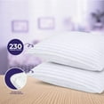thumbnail image 4 of Eurotex 22x22 inch Gel Fibre Pillow Inserts Soft Fluffy for Bed, Pack of 2, 4 of 5