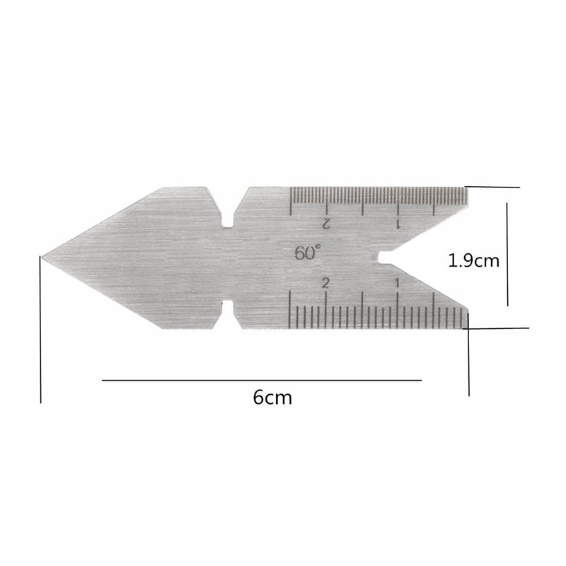 Center Gauge 60 Degree Metric Screw Thread Gage Lathe Tool Center Angle Gauge S 