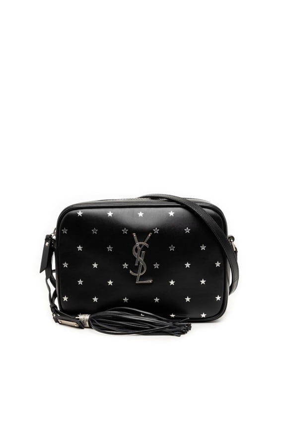 Pre-Owned Saint Laurent Lou Camera Bag Star Crossbody Shoulder 574494 Black Leather Women's...