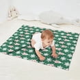 thumbnail image 2 of Green Christmas Tree and Snowflake Pattern Blanket,Comfortable Soft Flannel Throw Blanket,All Season,Warm Lightweight Blankets for Sofa Bed Couch Living Room Chair,30"x40", 2 of 4