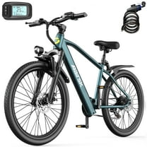 Aairsk Electric Bike 26", 25mph & 40miles Long Range Mountain E Bike for Adult Teen, 36V 10AH Lithium Battery, 400W Motor, 7-Speed Shimano, Front Suspension