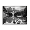 thumbnail image 3 of Stupell Industries Shallow Waters Mountain Range Landscape Docked Boats, 14 x 11, Design by Daniel Sproul, 3 of 5
