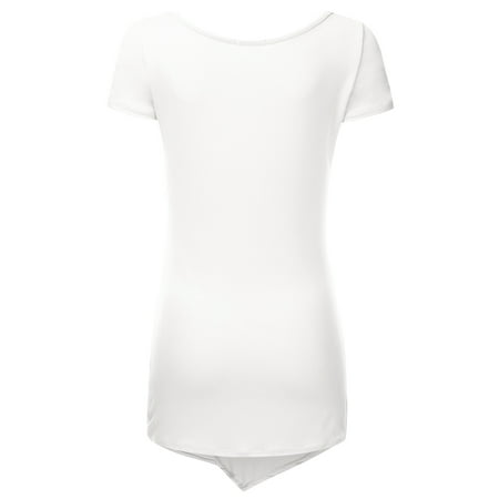 Ladies Tunic Tops with Asymmetrical Hem NINEXIS NINEXIS Women s Bodycon Short Sleeve Tunic Top 