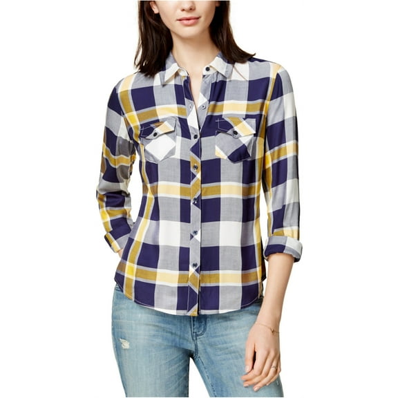 Maison Jules Womens Utility Button Up Shirt