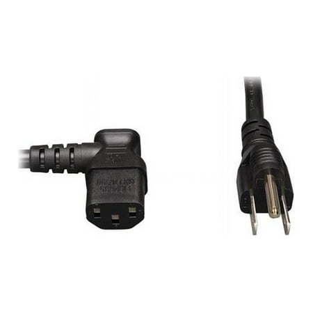 UPC: 0037332156464 | Tripp Lite Model P006-006-13LA 6 ft. 18AWG Power cord (NEMA 5-15P to IEC-320-C13 Left Angle)