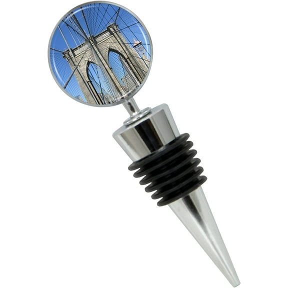 Brooklyn Bridge Wine Bottle Stopper In Gift Box, Perfect For House Warming Gift