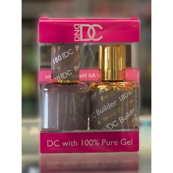DND - DC Duo Soak off Gel & Matching nail polish, #180 - Sweet Vio