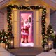 thumbnail image 5 of Tapiz navideño para puerta, colgante festivo, fácil de instalar y reutilizable, estilo festivo, para fiestas en casa, decoración de ventanas, decoración de temporada para el hogar. Blaxill, 5 of 9