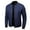 Blue, variant on Daolelai Men's Lightweight Solid Color Stand Collar Jacket