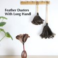 thumbnail image 3 of Ostrich Feather Duster,Fluffy Natural Feather Duster with Wood Handle Reusable Washable,Car Duster Interior Cleaner,Soft Duster for Keyboard Office, 3 of 8