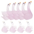 thumbnail image 3 of Raindrops in the Dark Resin Swan Figurine Accessories for Decor 10pcs Micro Landscape Statue, 3 of 8