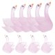 thumbnail image 1 of WHAMVOX 10Ud Pequeñas De Cisne Rosa En Resina Con Para De Casa, 1 of 6