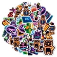 thumbnail image 6 of 35pcs Neon Cartoon Stickers Stationery Stickers Glow Party Stickers Kids Stickers PVC Graffiti for Laptops Suitcase Notebooks, 6 of 9
