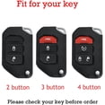 thumbnail image 3 of Compatible Key Fob Cover for Jeep Grand Cherokee Dodge Charger Challenger Durango Journey Dart Chrysler 300 Key Case Holder Protector Metal Keychain, 3 of 8
