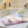 thumbnail image 6 of Horse in Pink Field Dish Drying Mat for Kitchen Counter, Ultra Absorbent Reversible Microfiber Dishes Drying Rack Pad Heat-resistant Mats 16x18in Home Decor, 6 of 7