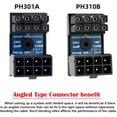 thumbnail image 4 of HUGFEGWE 2pcs/lot ATX 8Pin 8P EPS Male to Female 360 Degree Up Down Angled Power Header Adapter for CPU 12V, not Work for PCI-E Power for Graphics Card CJ25311-4675, 4 of 8